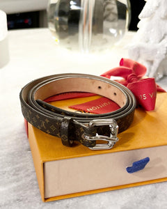 Louis Vuitton Monogram Skinny Belt